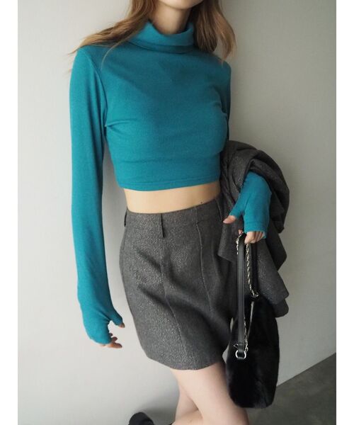 EVRIS(エヴリス)の「ラメツィードミニスカート【セットアップ着用可能】(スカート・レディース・グレー/ブラック/その他1・SMALL/MEDIUM)」の13枚目の写真