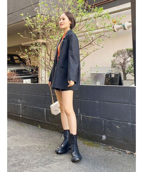 EVRIS(エヴリス)の「ラメツィードミニスカート【セットアップ着用可能】(スカート・レディース・グレー/ブラック/その他1・SMALL/MEDIUM)」の16枚目の写真