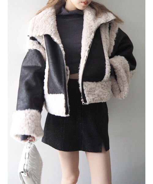 EVRIS(エヴリス)の「ラメツィードミニスカート【セットアップ着用可能】(スカート・レディース・グレー/ブラック/その他1・SMALL/MEDIUM)」の20枚目の写真