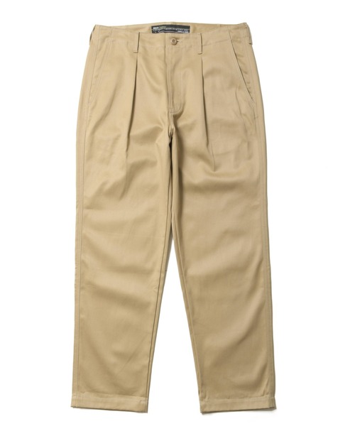 Back Channel（バックチャンネル）の「TUCK PANTS（チノパンツ・メンズ・ブラック/ベージュ/カーキ・MEDIUM/LARGE/X-LARGE）」の3枚目の写真