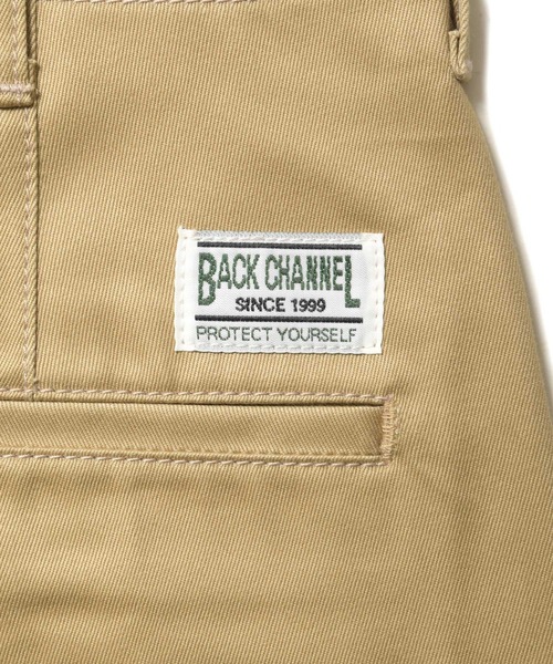 Back Channel（バックチャンネル）の「TUCK PANTS（チノパンツ・メンズ・ブラック/ベージュ/カーキ・MEDIUM/LARGE/X-LARGE）」の9枚目の写真
