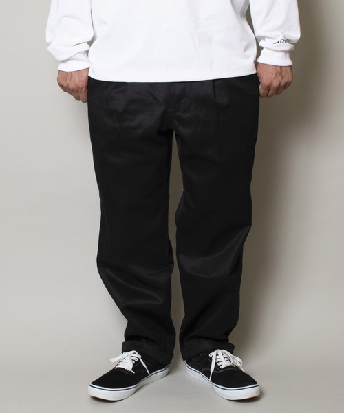 Back Channel（バックチャンネル）の「TUCK PANTS（チノパンツ・メンズ・ブラック/ベージュ/カーキ・MEDIUM/LARGE/X-LARGE）」の6枚目の写真