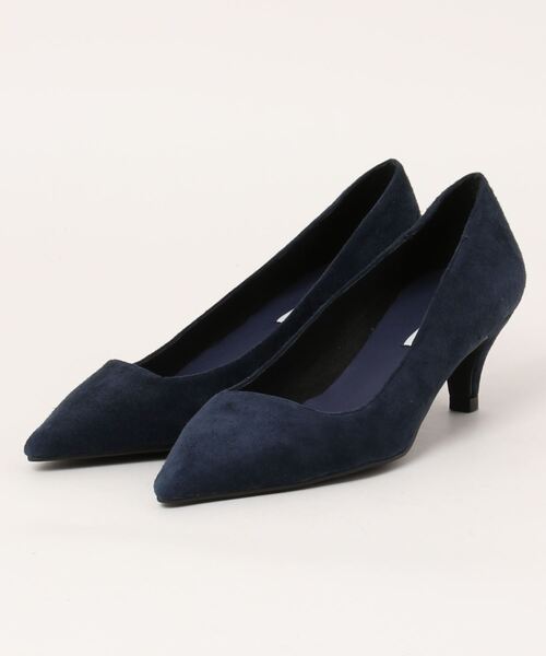 TONAL（トーナル）の「スウェードボロネーゼパンプス（パンプス・レディース・ネイビー/グレー/ピンク・M/L）」の2枚目の写真