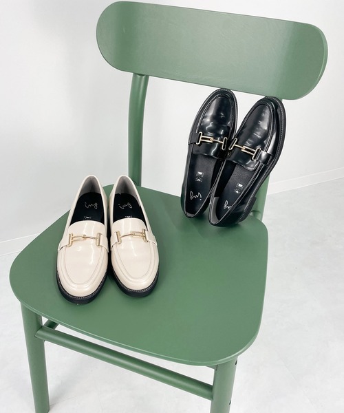 ing（イング）の「【レイン対応】ビットローファー（レインシューズ・レディース・ブラック/アイボリー・24cm/22.5cm/24.5cm/23.5cm/23cm）」の10枚目の写真