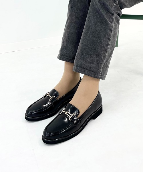 ing（イング）の「【レイン対応】ビットローファー（レインシューズ・レディース・ブラック/アイボリー・24cm/22.5cm/24.5cm/23.5cm/23cm）」の11枚目の写真