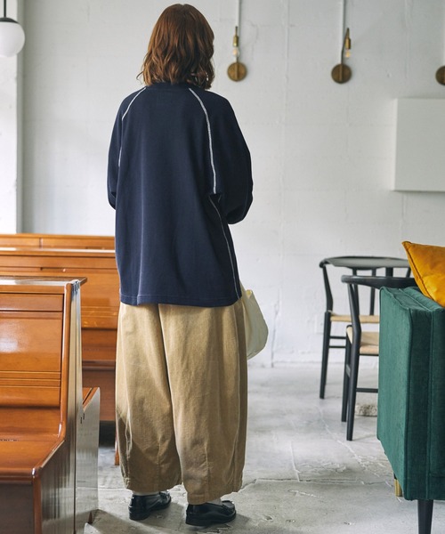 【24SS dulcamara ワッフルヘンリーネックCD】 アイボリー 24SS dulcamara ワッフルヘンリーネックCD】 アイボリー