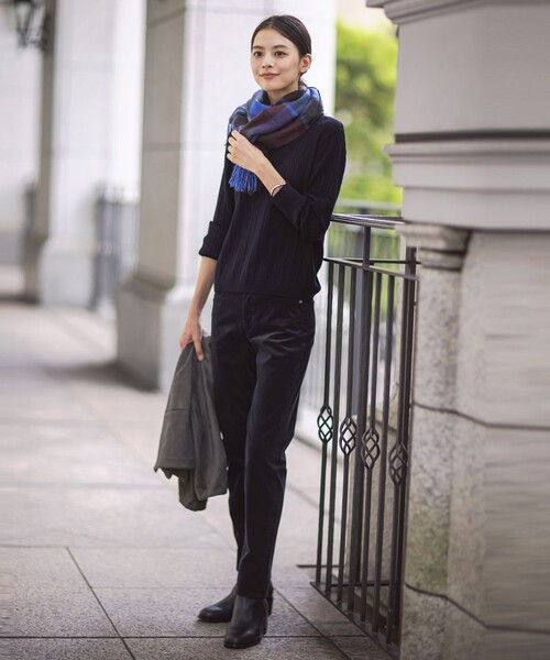 J.PRESS Ladies(J.プレス レディス)の「【洗える】21ウェルコーデュロイ ストレッチ パンツ(その他パンツ・レディース・ネイビー系/ベージュ系/カーキ系・XS/S/XXS)」の5枚目の写真