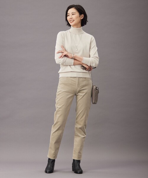 J.PRESS Ladies(J.プレス レディス)の「【洗える】21ウェルコーデュロイ ストレッチ パンツ(その他パンツ・レディース・ネイビー系/ベージュ系/カーキ系・XS/S/XXS)」の9枚目の写真