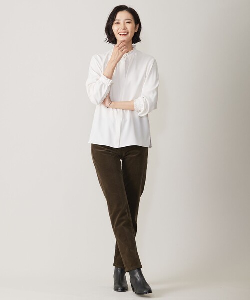J.PRESS Ladies(J.プレス レディス)の「【洗える】21ウェルコーデュロイ ストレッチ パンツ(その他パンツ・レディース・ネイビー系/ベージュ系/カーキ系・XS/S/XXS)」の15枚目の写真