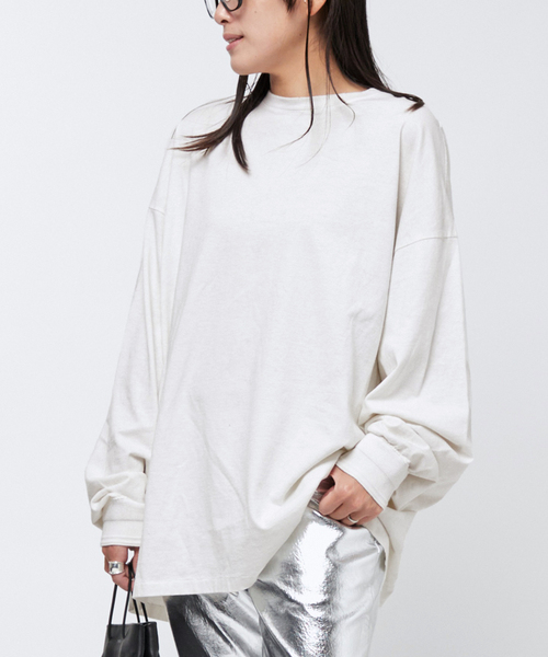 AP STUDIO KURO DAMAGE TEE ダメージ Tシャツ ロンT KURO/クロ】DAMAGE L/S TEE（Tシャツ/カットソー）｜AP STUDIO