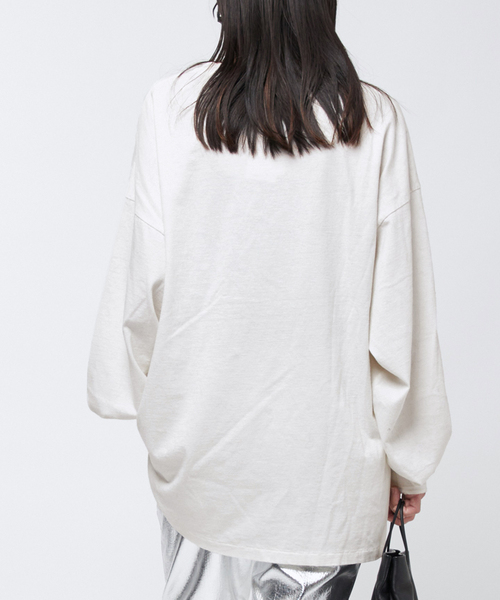 AP STUDIO（エーピーストゥディオ）の「【KURO/クロ】DAMAGE L/S TEE（Tシャツ/カットソー・レディース・ホワイト/ブラック系その他・FREE）」の7枚目の写真