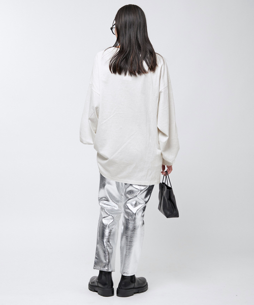 AP STUDIO（エーピーストゥディオ）の「【KURO/クロ】DAMAGE L/S TEE（Tシャツ/カットソー・レディース・ホワイト/ブラック系その他・FREE）」の11枚目の写真