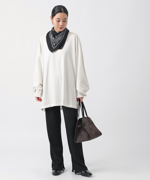 AP STUDIO（エーピーストゥディオ）の「【KURO/クロ】DAMAGE L/S TEE（Tシャツ/カットソー・レディース・ホワイト/ブラック系その他・FREE）」の18枚目の写真