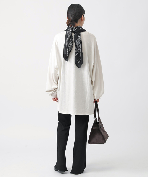 AP STUDIO（エーピーストゥディオ）の「【KURO/クロ】DAMAGE L/S TEE（Tシャツ/カットソー・レディース・ホワイト/ブラック系その他・FREE）」の20枚目の写真