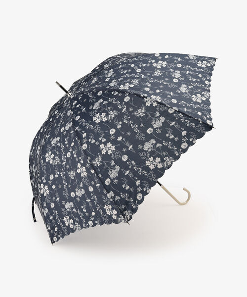 Afternoon Tea(アフタヌーンティー)の「シルエットフラワー長傘 雨傘(長傘・レディース・ブルー/ネイビー/レッド・ONE SIZE)」の1枚目の写真