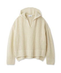 【emmi atelier】フーディーニットプルオーバー