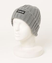 【Hurley:ハーレー】M SQUAW BEANIE　ロゴビーニー　ニットキャップ　　スキー　スノーボード