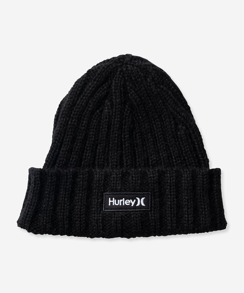 Hurley (ハーレー)の「【Hurley:ハーレー】M SQUAW BEANIE ロゴビーニー ニットキャップ スキー スノーボード(ニットキャップ/ビーニー・メンズ・ブラック/グレー・FREE)」の4枚目の写真