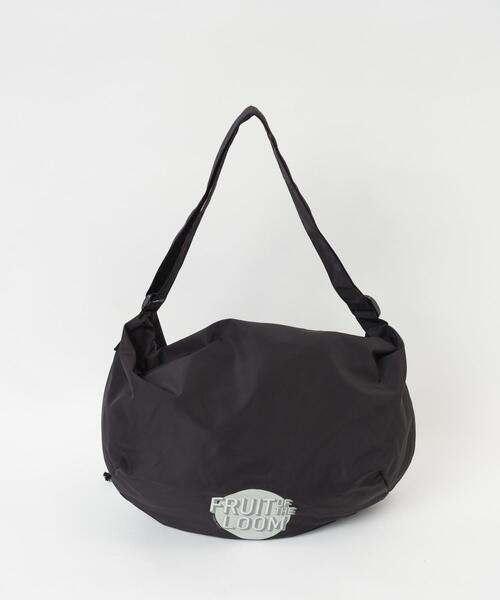 FRUIT OF THE LOOM(フルーツオブザルーム)の「∴WEGO/別注FTL ナイロンドロストショルダー(ショルダーバッグ・レディース・ベージュ/オフホワイト/ブラック・FREE)」の5枚目の写真