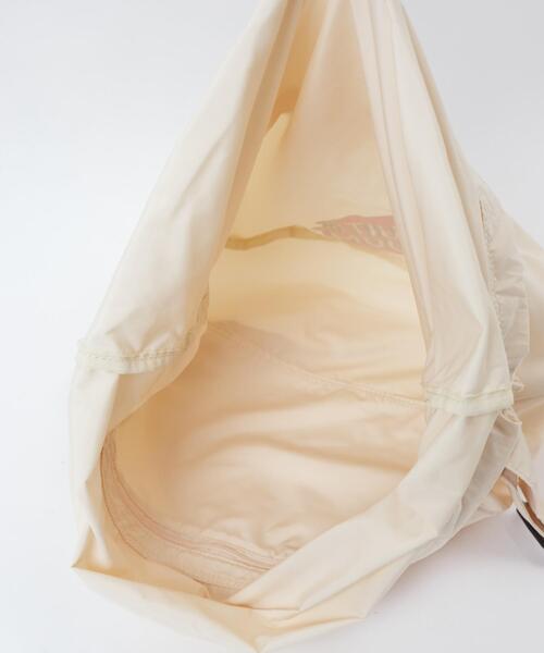 FRUIT OF THE LOOM(フルーツオブザルーム)の「∴WEGO/別注FTL ナイロンドロストショルダー(ショルダーバッグ・レディース・ベージュ/オフホワイト/ブラック・FREE)」の8枚目の写真