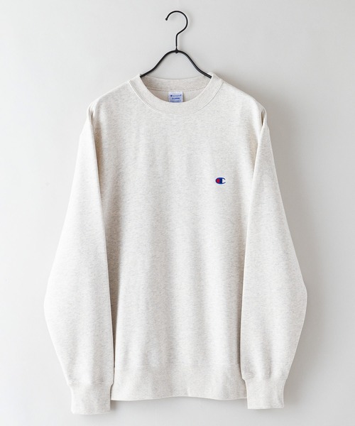 Champion(チャンピオン)の「【CHAMPION/チャンピオン】USAコットン 裏起毛 スウェット トレーナー リサイクルポリエステル サスティナブル ワンポイントロゴ刺繍(スウェット・メンズ・ネイビー/オフホワイト/杢グレー/ダークグリーン/ブラック・LARGE/MEDIUM/X-LARGE/XX-LARGE)」の17枚目の写真