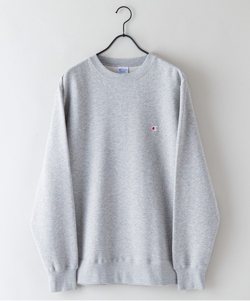 Champion(チャンピオン)の「【CHAMPION/チャンピオン】USAコットン 裏起毛 スウェット トレーナー リサイクルポリエステル サスティナブル ワンポイントロゴ刺繍(スウェット・メンズ・ネイビー/オフホワイト/杢グレー/ダークグリーン/ブラック・LARGE/MEDIUM/X-LARGE/XX-LARGE)」の21枚目の写真