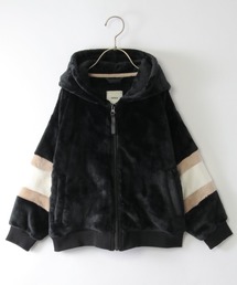 ikka（イッカ）の「ボアフリース袖切り替えパーカー（120~160cm）（ブルゾン・キッズ）」