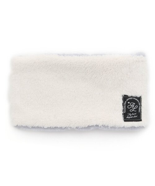 algy(アルジー)の「【2WAY】リバーシブルネックウォーマー(ネックウォーマー/スヌード・キッズ・アイボリー/ブラック・FREE)」の2枚目の写真