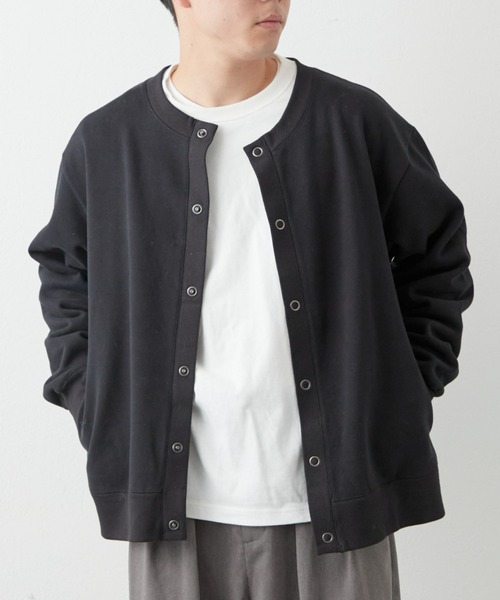 CIAOPANIC TYPY（チャオパニックティピー）の「【ユニセックス】スエードライクスウェットスナップカーディガン（カーディガン/ボレロ・メンズ・チャコール/ブラック/オフホワイト・MEDIUM/LARGE）」の19枚目の写真