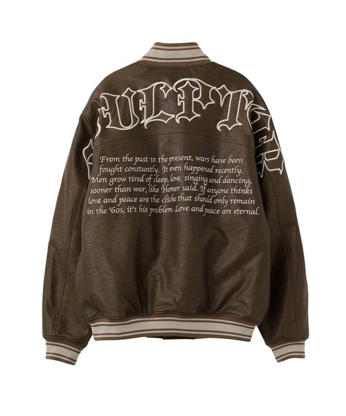 SCULPTOR（スカルプター）の「Vegan Leather Stadium Jacket