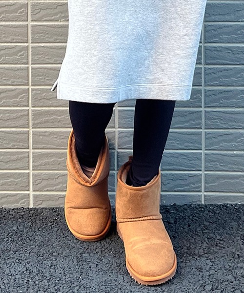 GLAZOS(グラソス)の「ムートンブーツ(ブーツ・キッズ・ブラック/グレー/ベージュ・22cm/23cm/20cm/21cm)」の1枚目の写真