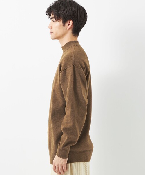 green label relaxing(グリーンレーベルリラクシング)の「Morley ソウバリ モックネック ニット -ウォッシャブル-(ニット/セーター・メンズ・ブラック/ブラウン・M/S/L)」の5枚目の写真