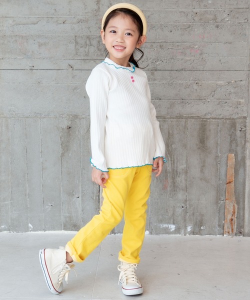 RAGMART（ラグマート）の「ニットデニムパンツ（デニムパンツ・キッズ・グレー/イエロー/ピンク・95cm/90cm/80ｃｍ）」の8枚目の写真