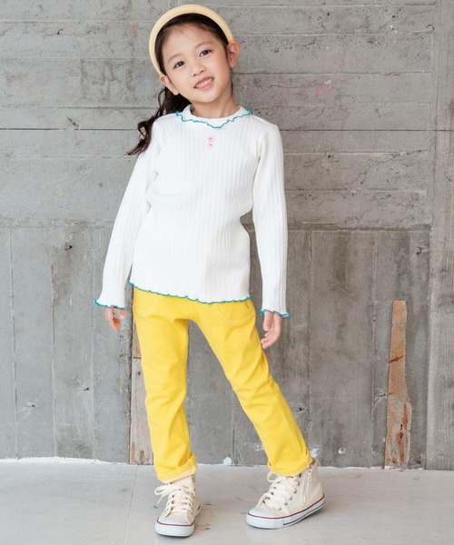 RAGMART（ラグマート）の「ニットデニムパンツ（デニムパンツ・キッズ・グレー/イエロー/ピンク・95cm/90cm/80ｃｍ）」の9枚目の写真