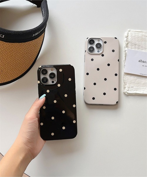 lit.Cy（リットシー）の「シンプルドットスマホケース　iPhoneケース（スマホケース/カバー・レディース・オフホワイト/ブラック・A/C/D/B/E/F/G/H/I/J/K）」の12枚目の写真