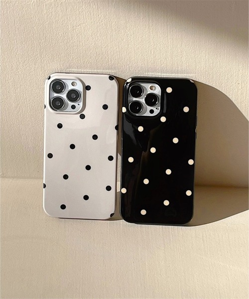 lit.Cy（リットシー）の「シンプルドットスマホケース　iPhoneケース（スマホケース/カバー・レディース・オフホワイト/ブラック・A/C/D/B/E/F/G/H/I/J/K）」の13枚目の写真