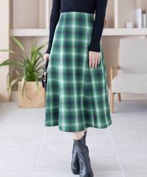 clear | 六枚ハギチェック柄フレアスカート≪2023AW新作≫(スカート)