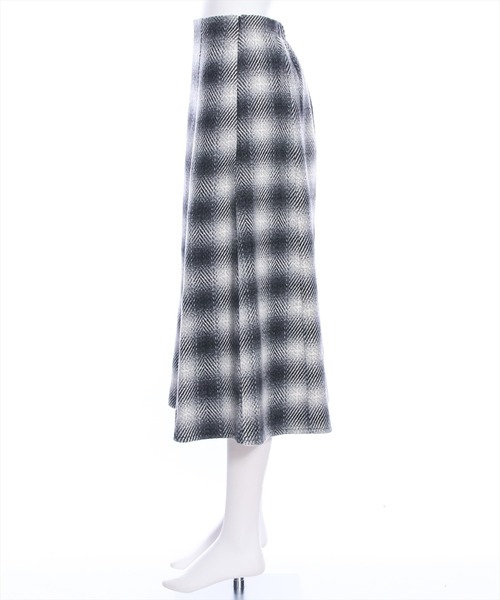 clear（クリア）の「六枚ハギチェック柄フレアスカート[低身長用サイズ有]（スカート・レディース・ブルー/ブラック/グリーン・S/M/XS）」の5枚目の写真