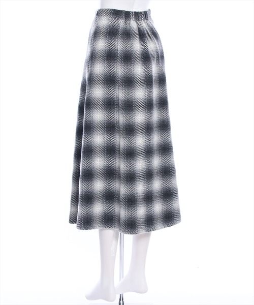 clear（クリア）の「六枚ハギチェック柄フレアスカート[低身長用サイズ有]（スカート・レディース・ブルー/ブラック/グリーン・S/M/XS）」の6枚目の写真