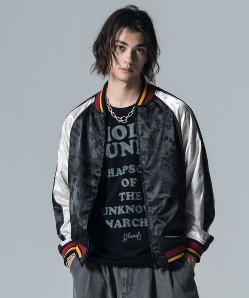 Flower Jacquard Ska Jumper / フラワージャガードスカジャンパー（スカジャン）｜glamb（グラム）