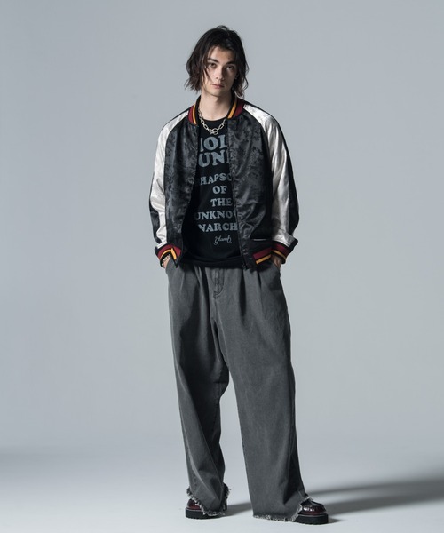 Flower Jacquard Ska Jumper / フラワージャガードスカジャンパー（スカジャン）｜glamb（グラム）