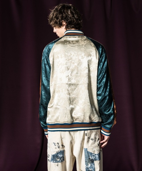 Flower Jacquard Ska Jumper / フラワージャガードスカジャンパー（スカジャン）｜glamb（グラム）