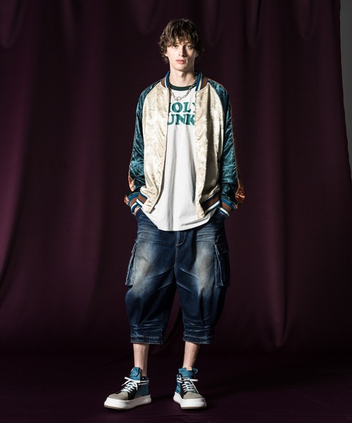glamb グラム スカジャン 総柄 フラワージャガードスカジャンパー glamb（グラム）の「Flower Jacquard Ska Jumper / フラワー