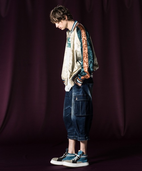 Flower Jacquard Ska Jumper / フラワージャガードスカジャンパー（スカジャン）｜glamb（グラム）