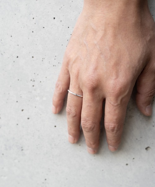 Senti(センティ)の「FINE RING ANGLE SV(リング・メンズ・シルバー・14号/17号)」の4枚目の写真