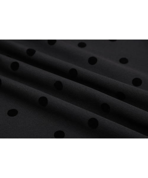 SUGAR BISKET（シュガービスケット）の「ドットティアードキャミワンピ（ワンピース・レディース・ドット/ブラック系その他・フリー）」の13枚目の写真