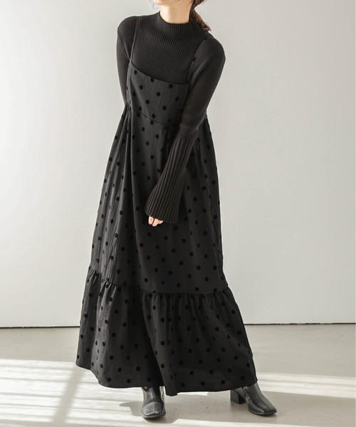 SUGAR BISKET（シュガービスケット）の「ドットティアードキャミワンピ（ワンピース・レディース・ドット/ブラック系その他・フリー）」の19枚目の写真