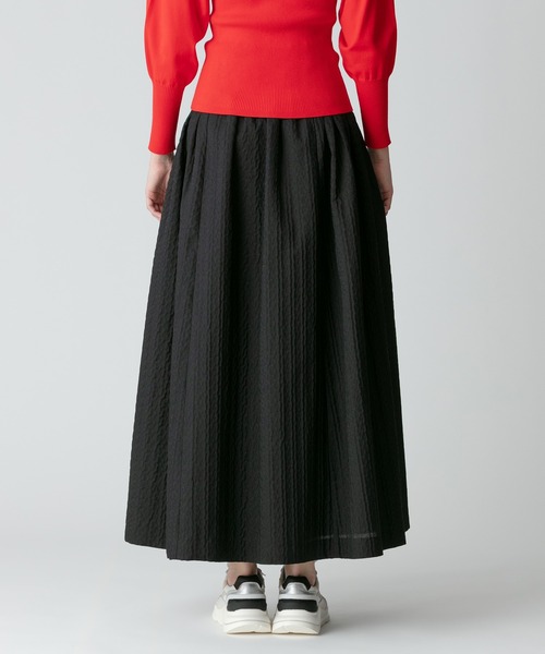 allureville(アルアバイル)の「ラメジャガードスカート(スカート・レディース・オフホワイト/ブラック・1/2)」の18枚目の写真