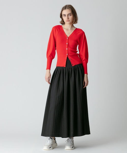 allureville(アルアバイル)の「ラメジャガードスカート(スカート・レディース・オフホワイト/ブラック・1/2)」の19枚目の写真