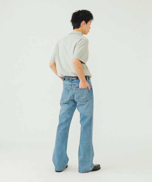 BEAMS（ビームス）の「BEAMS / カスリ グラデーション ポロシャツ（ポロシャツ・メンズ・ブルー/ライトグレー/ベージュ・S/M/L/XL）」の7枚目の写真